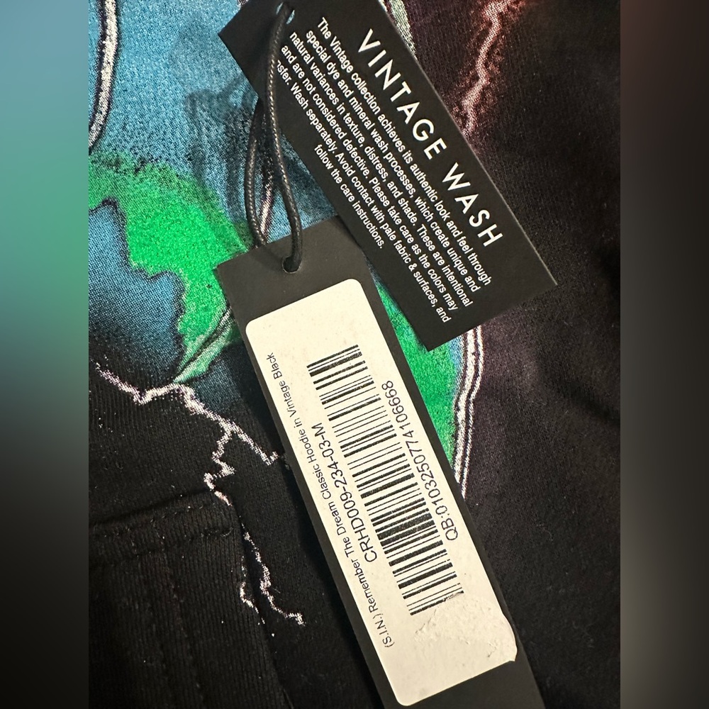 Civil Regime Black Graphic Hoodie Size Medium NWT - Picture 5 of 6